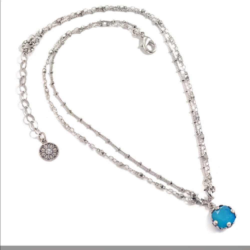 Cushion Cut Jewel Necklace & Earring Set- NWOT - Picture 5 of 6